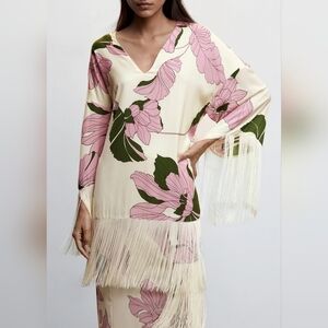 Fringed detail blouse Small